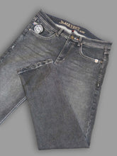 Classic Faded Grey Slim Fit Denim Jeans for Men's